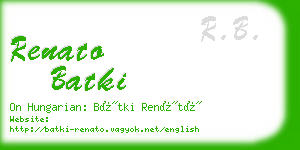 renato batki business card